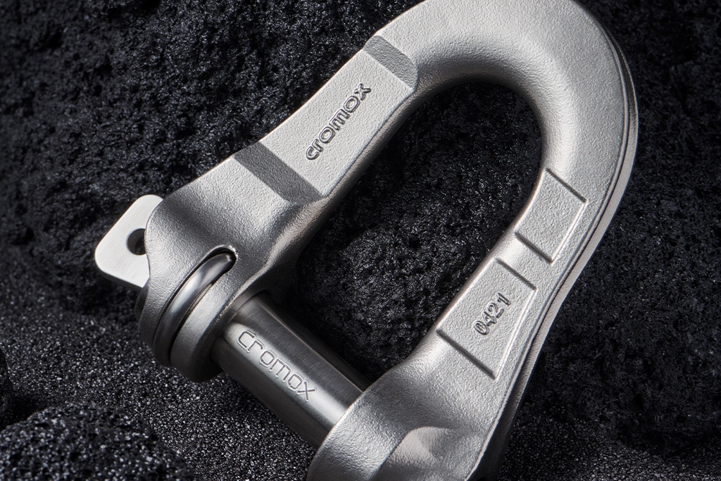 cromox® INOX-/NiRo-Sicherheitsschäkel aus Edelstahl von Cromox in Wasser ohne Zubehör-Artikel