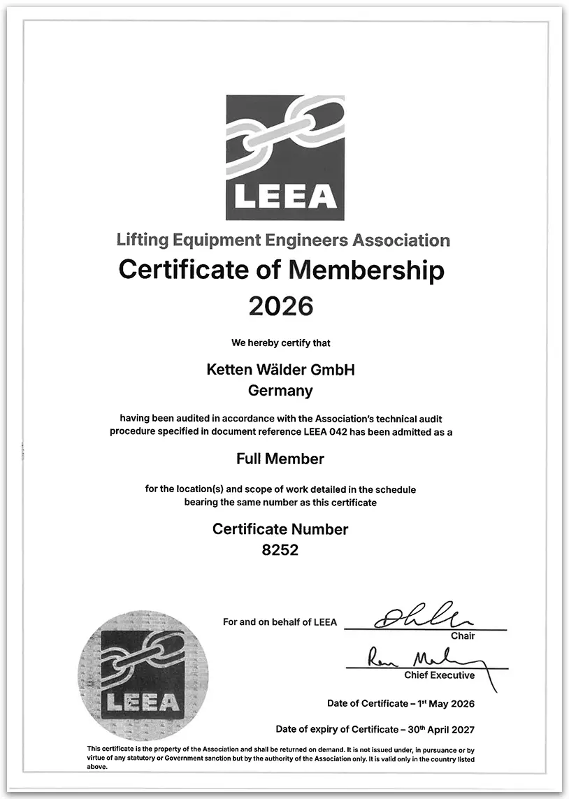 Download Lifting Equipment Engineers Association | Zertificate of Membership Download Lifting Equipment Engineers Association | Zertificate of Membership
