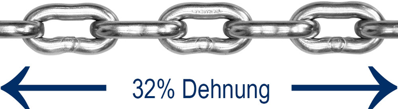 Ankerketten - 32 % Dehnung Ankerketten - 32 % Dehnung