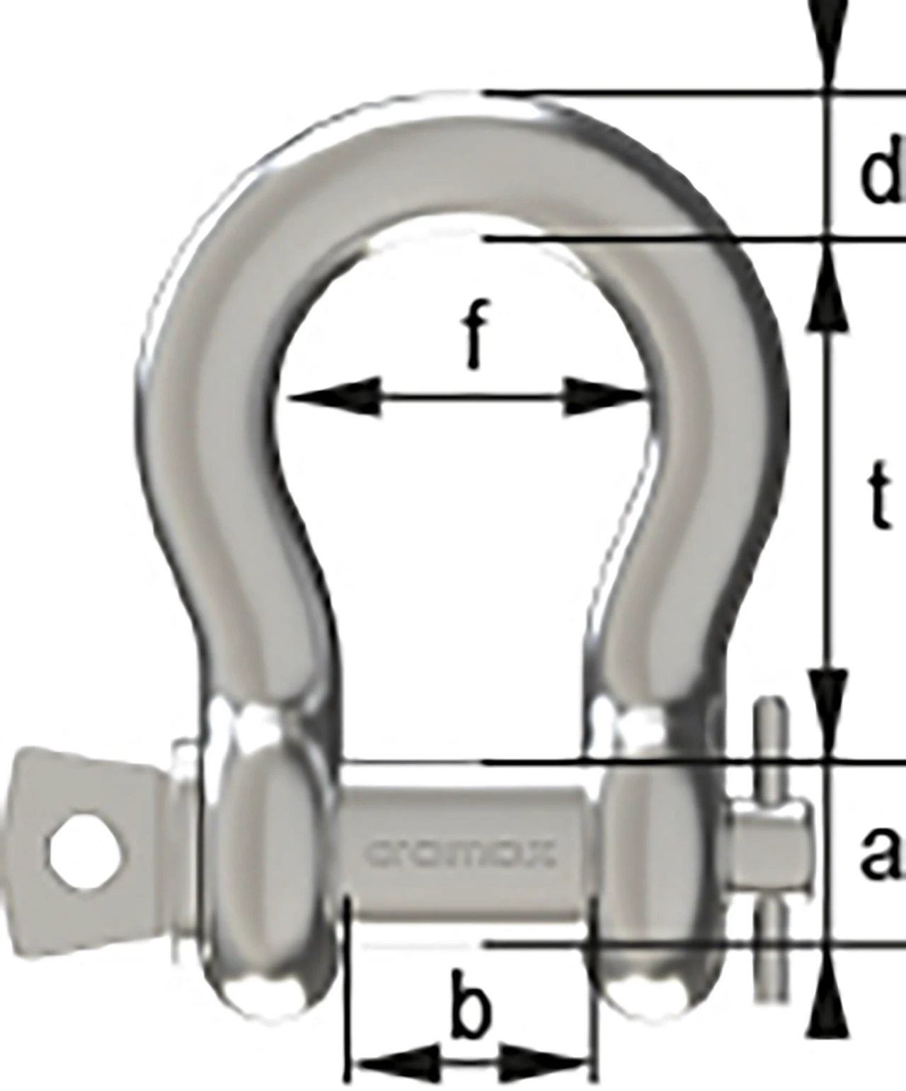 CSSB-04 - S-Schäkel geschweift Edelstahl