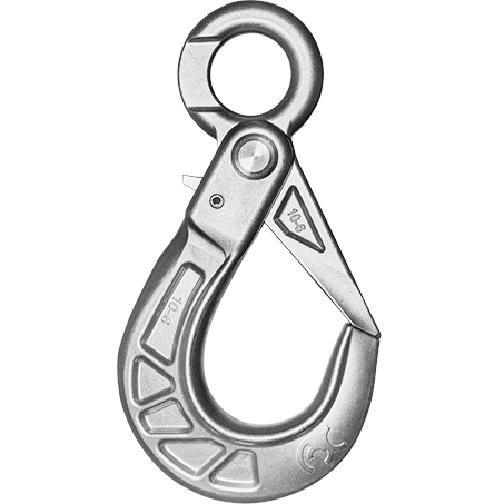 Ösensicherheitslasthaken aus rostfreiem Edelstahl von cromox® Ösensicherheitslasthaken aus rostfreiem Edelstahl von cromox®