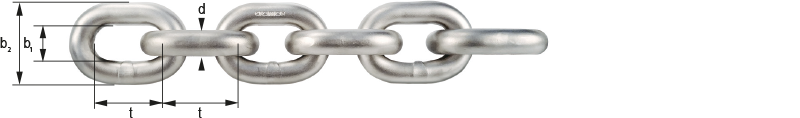 Rundstahlkette, G6, von cromox® Rundstahlkette, G6, von cromox®