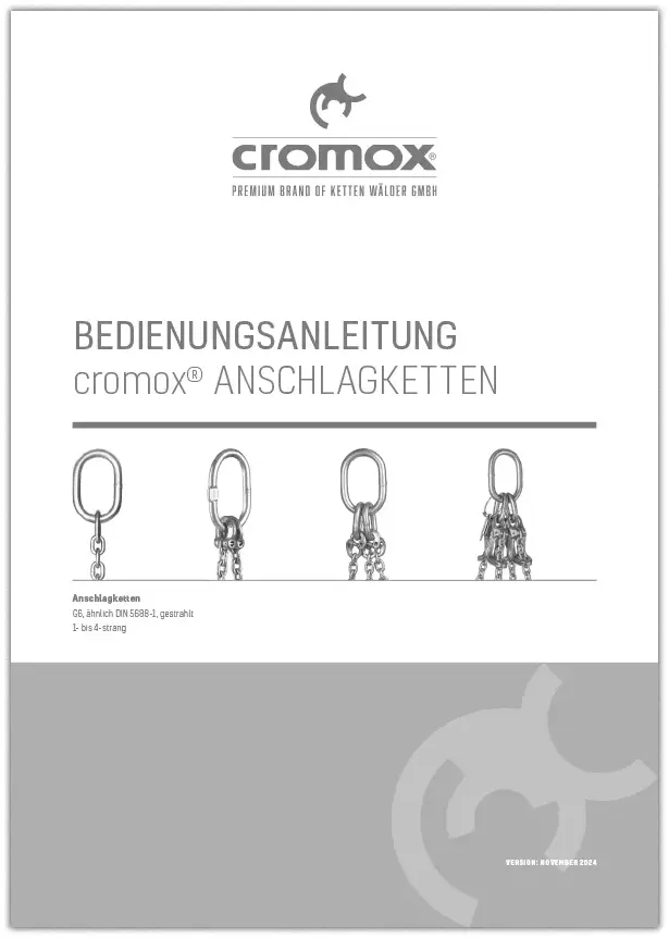 Download :: BEDIENUNGSANLEITUNG cromox® ANSCHLAGKETTEN