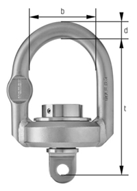 Maßzeichnung cromox® Rotoconnect mit Bügel CRCB, G6 (Ansicht 1)