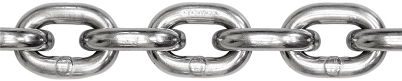 nach Norm geschweißte Kettenglieder cromox® stainless steel anchor chain