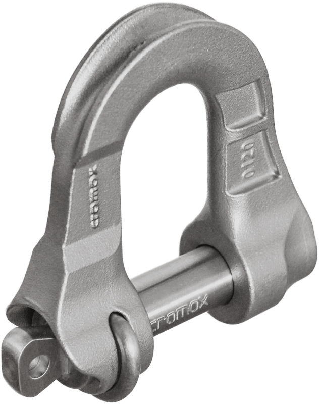 cromox® Schäkel aus rostfreiem Edelstahl (Seitenansicht)