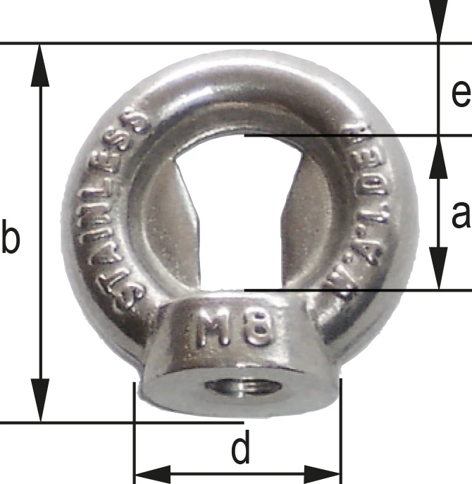 NR-M8 - Ringmutter Edelstahl